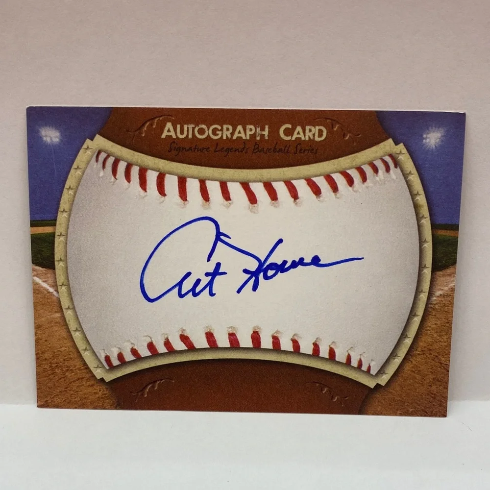 Art Howe In Person Autographed Card (079)